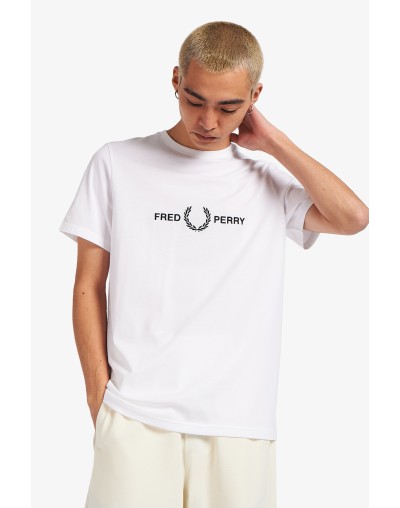 Camiseta Fred Perry blanca
