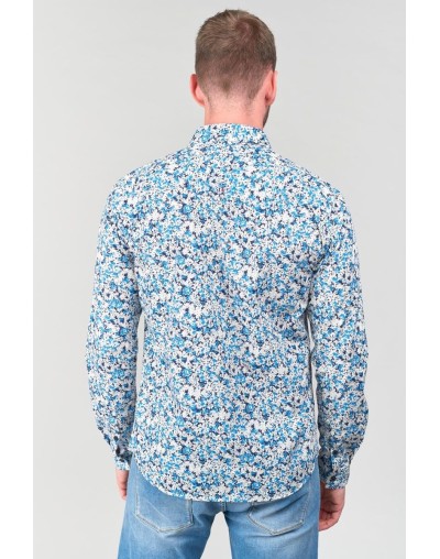 Camisa con estampado floral azul LE TEMPS DES CERISES