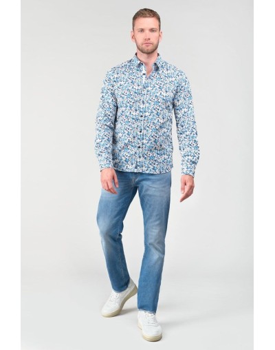 Camisa con estampado floral azul LE TEMPS DES CERISES