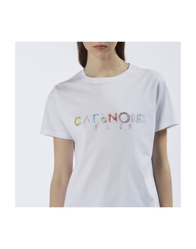 Camiseta con logo bordado CAFèNOIR