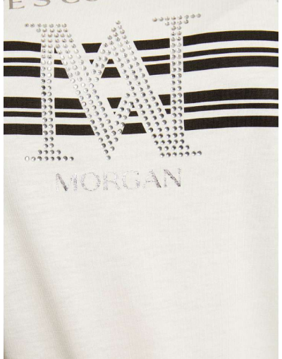 Camiseta detalles en la parte delantera MORGAN
