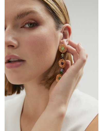 Pendientes flores de colores LOLA CASADEMUNT
