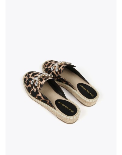 Alpargata plana animal print LOLA CASADEMUNT