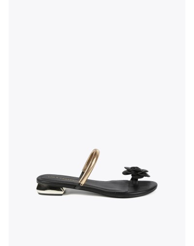 Sandalias con detalle flor LOLA CASADEMUNT